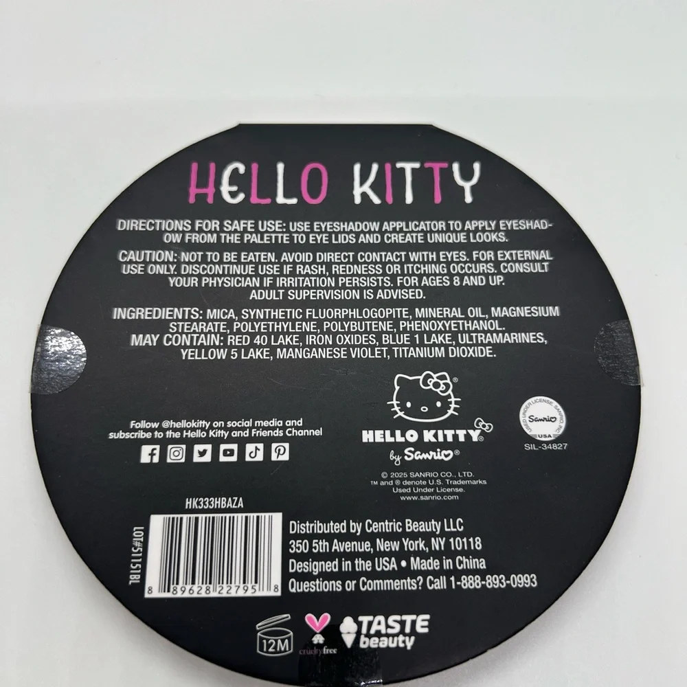 NWT Hello Kitty eyeshadow palette